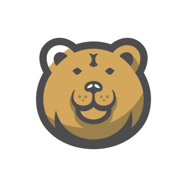 Ayı. Orman Kahverengi Yırtıcı Vektör Çizgi Filmi Çizimleri