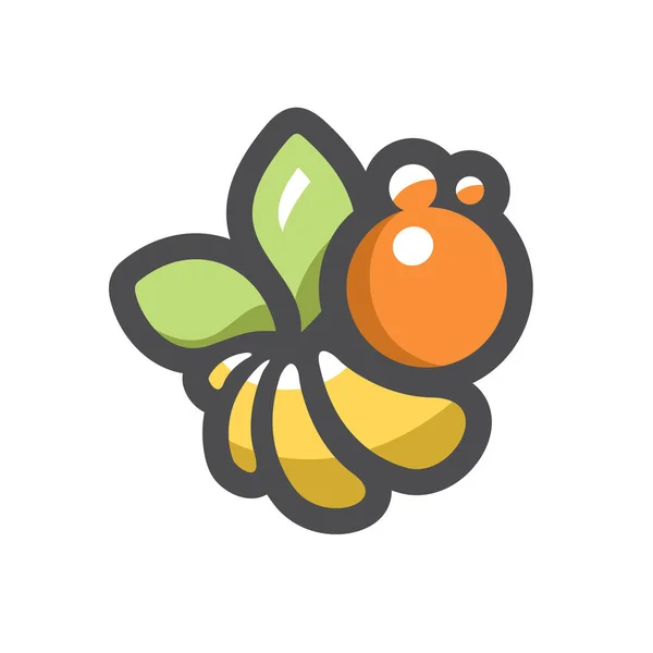Biene Vektor. Bienenhonigbiene. Illustration von Apis Cartoon — Stockvektor