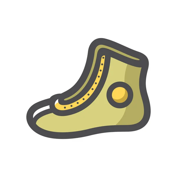 Бокс взуття Вектор Спортивний одяг іконка мультфільму — стоковий вектор