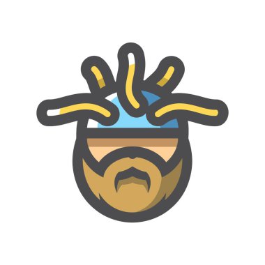 Keşif zihni. Beyin Kontrolü Miğfer Vektörü Çizgi Filmi illüstrasyonu