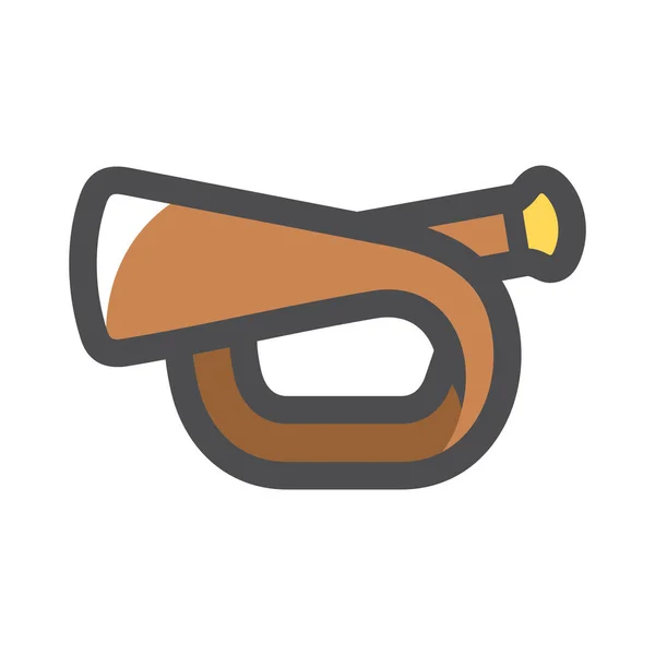 버글. Scout Trumpet Vector icon Cartoon illustration. — 스톡 벡터