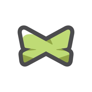 Papyon Kelebek giysisi Vektör simgesi çizimi