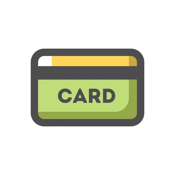 Кредитна картка Векторна іконка Мультфільм ілюстрація . — стоковий вектор