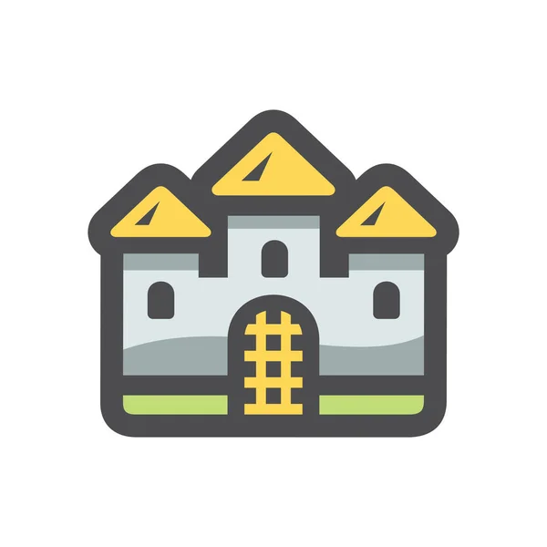 Векторная иконка Замок Древнего камня. — стоковый вектор
