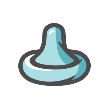 Prezervatif. Doğum kontrol hapı. Sağlık Koruma Vektörü Simgesi Çizgi Filmi illüstrasyonu