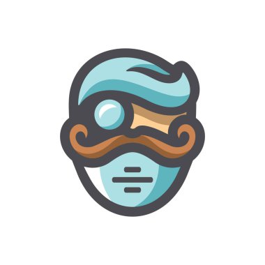 Maskeli Cerrah Vektör simgesi Çizim Çizimi Çizimi