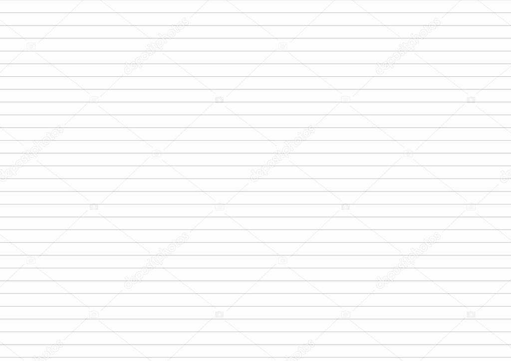 A4 lined format vector template horizontal illustration made in proportional size. Editable strockes. Lines are not expanded.