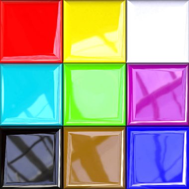 Renkli tasarım paleti kiremit