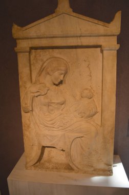 Akrostiş Akropol / Yunanistan - 25 Eylül 2013: Müze eser, 1900'lerden önce