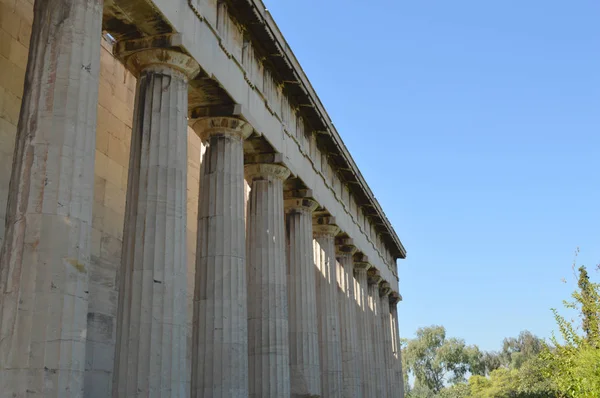 Parthénon Acropole Thens Septembre 2013 Musées Extérieurs Intérieurs Expositions Avant — Photo