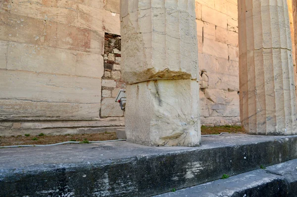 Parthenon Akropolis Van Thens September 2013 Musea Exterieur Interieurs Tentoonstellingen — Stockfoto