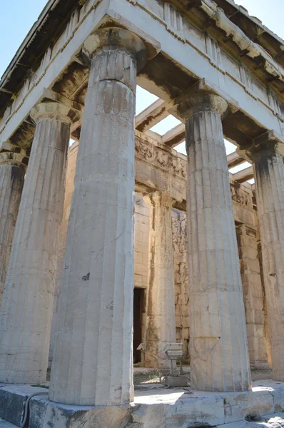 Parthénon Acropole Thens Septembre 2013 Musées Extérieurs Intérieurs Expositions Avant — Photo