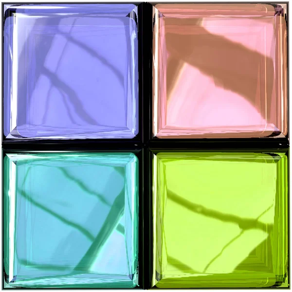 Colored glass palette