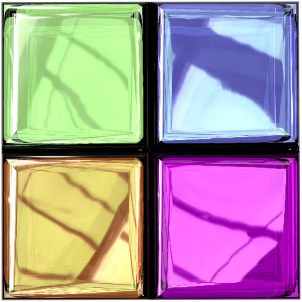 Palette de verre coloré — Photo