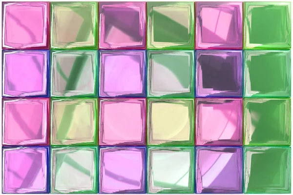 Цветной Элемент Дизайна Плитки Рендеринг Фотореалистичные Размышления Керамике Вариации Цветные — стоковое фото