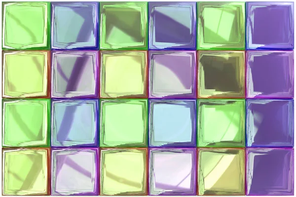 Цветной Элемент Дизайна Плитки Рендеринг Фотореалистичные Размышления Керамике Вариации Цветные — стоковое фото