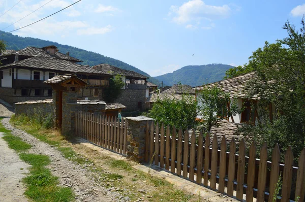 Kovatchevitca Aldeia Museu Montanha Rhodopes Ocidental Bulgária — Fotografia de Stock