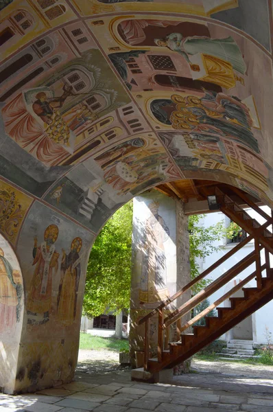 Iconos Monasterio Bachkovo Asunción Santísima Virgen Bulgaria — Foto de Stock