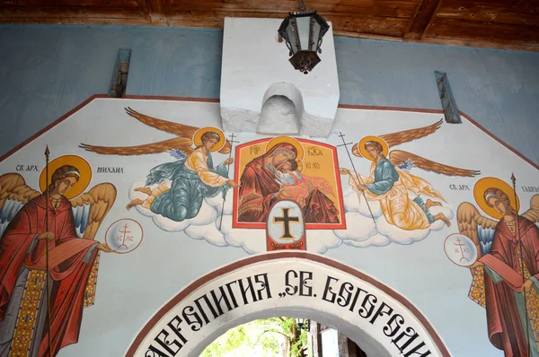 Ikoner Bachkovo Kloster Antagande Helig Jungfru Bulgarien — Stockfoto