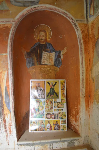 Monasterio Arapovski Nedelya Ayazmo Iconos Interior Cerca Assenovgrad Bulgaria —  Fotos de Stock