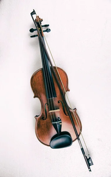 Fond Abstrait Conception Art Violon Bois Arc Mis Sur Fond — Photo