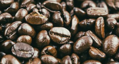 Kahve çekirdeğisoyut sanat tasarım arka plan, vintage sesi, bulanık ışık tasarımı.