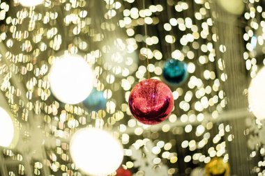 Bokeh ışığının bulanık ışık tasarım arka planı