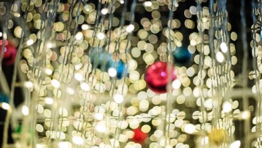 Bokeh ışığının bulanık ışık tasarım arka planı