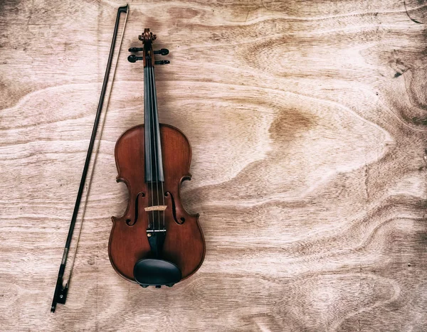 Den Abstrakta Konsten Design Bakgrund Klassisk Violin Och Båge Sätta — Stockfoto