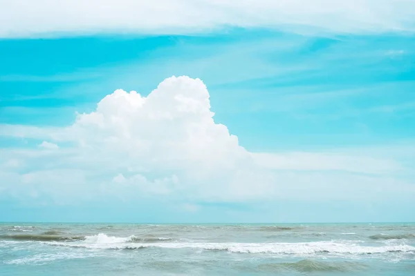 The clear blue sky and sea,beauty by nature