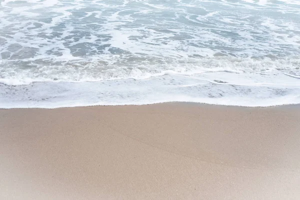 Beach Background White Sea Wave Clear Sand Beauty Nature — Stock Photo, Image