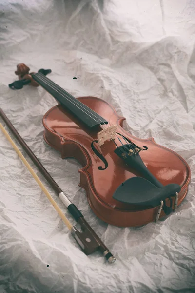 Fundo Design Arte Abstrata Violino Madeira Colocar Fundo Superfície Grunge — Fotografia de Stock