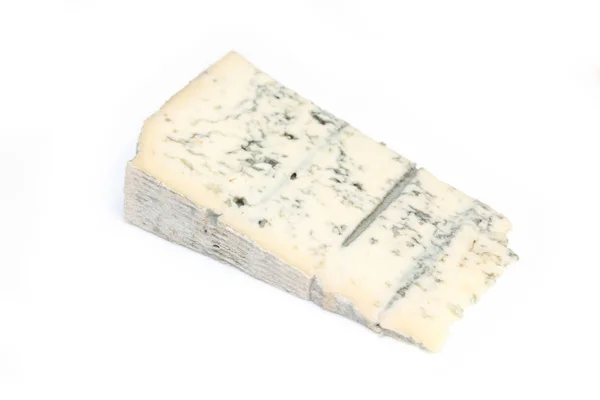 意大利 Gorgonzola 奶酪查出在白色演播室背景 免版税图库图片