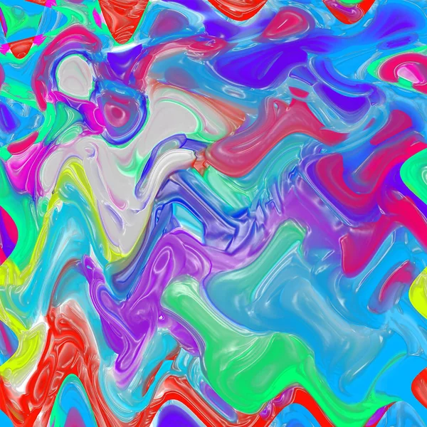 Liquify wavy abstraction with saturated colors