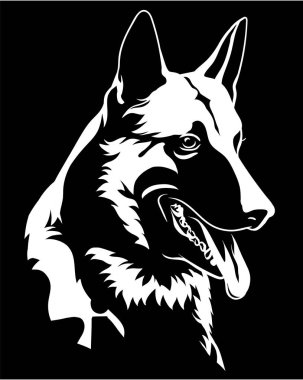 Çoban Köpek Portre Malinois Köpek Sembol Simgesi