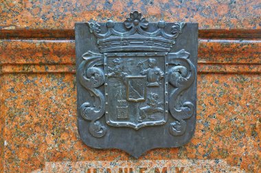 Ortaçağ konulu bakır bir kısma.