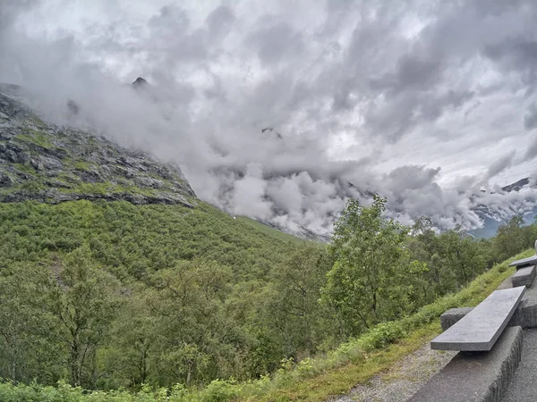 Muhteşem Güzel Norveç Ile Seyahat — Stok fotoğraf