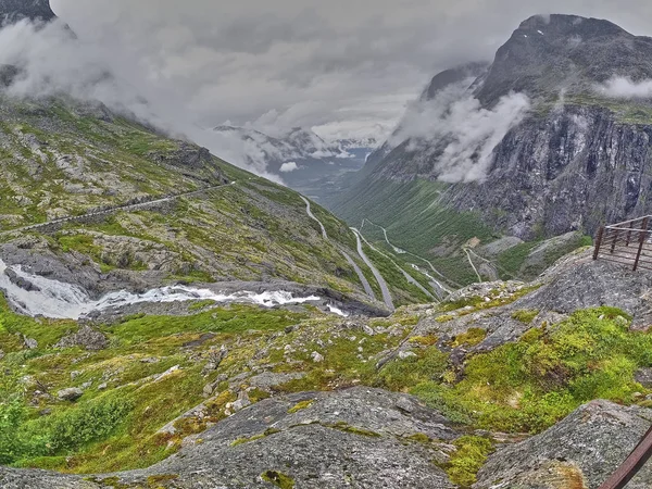 Muhteşem Güzel Norveç Ile Seyahat — Stok fotoğraf