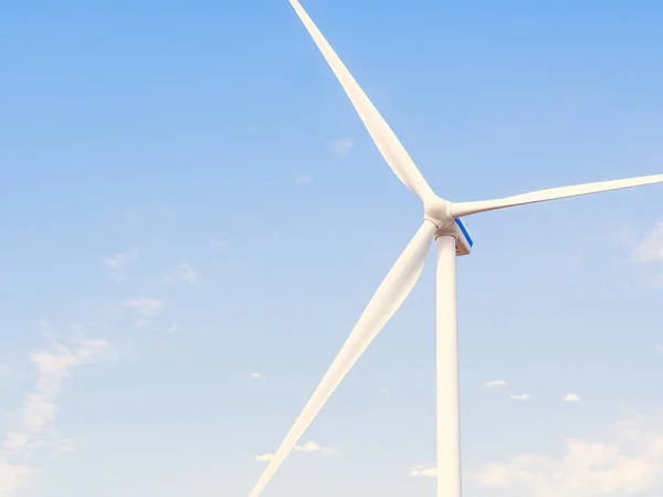 Turbina Eólica Energías Renovables Contra Cambio Climático — Foto de Stock