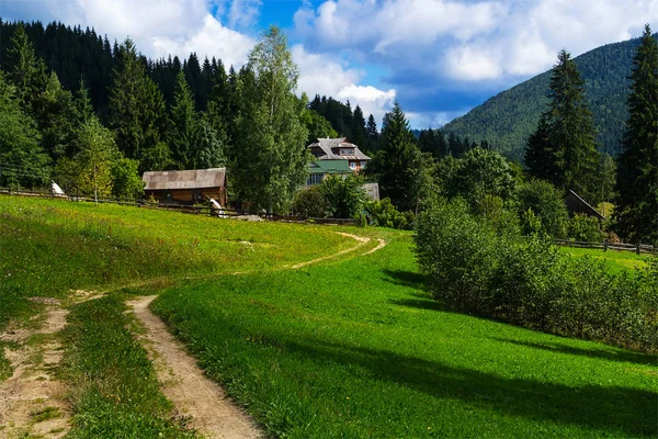 Dağ köyü Karpatlar Ukrayna