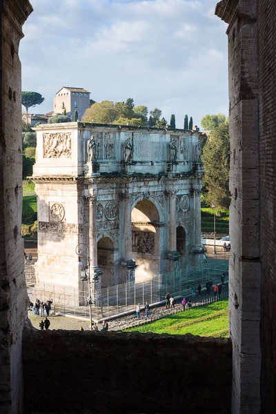 Αψίδα Του Κωνσταντίνου Στη Ρώμη — Φωτογραφία Αρχείου