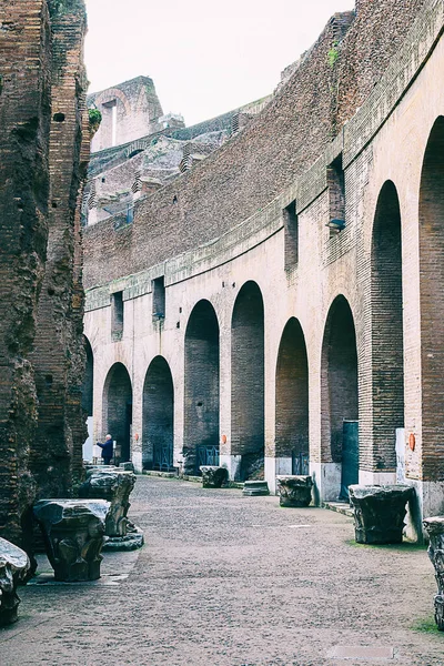 Κολοσσαίο Στη Ρώμη Εσωτερική Άποψη — Φωτογραφία Αρχείου
