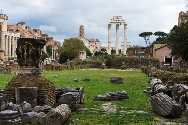 Φόρουμ Romanum Στη Ρώμη — Φωτογραφία Αρχείου