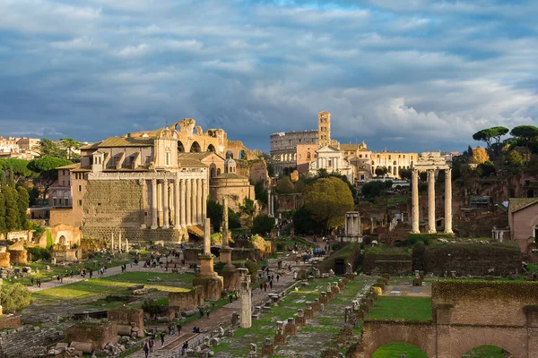 Φόρουμ Romanum Στη Ρώμη — Φωτογραφία Αρχείου