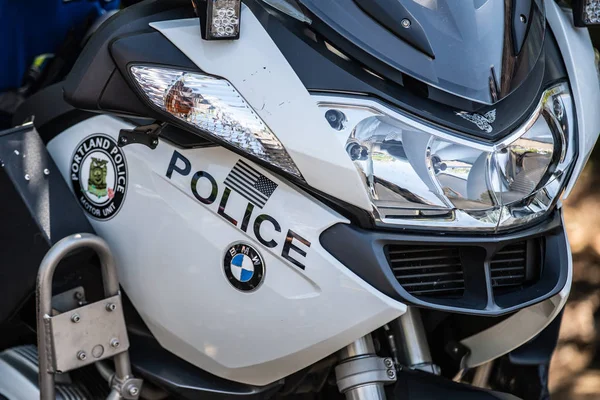 Portland Usa August 2018 Polizei Portland Bmw Motorrad Bei Multnomah — Stockfoto