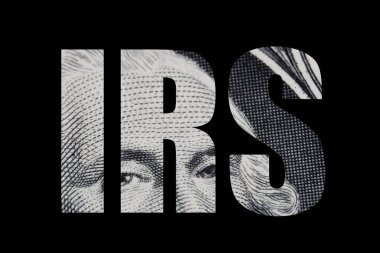 Bir dolarlık banknot makro üzerinde gelir Servisi (IRS).