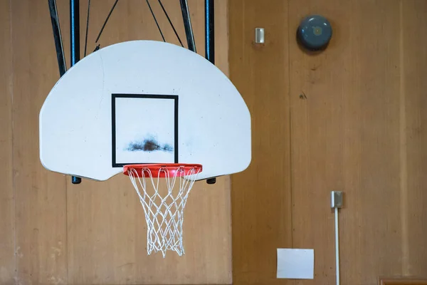 Basketball Hoop Indoors Stadium — Stock Photo, Image