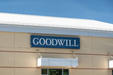 Bend, OR / USA - September 3 2018: Goodwill donation center and retail store. clipart