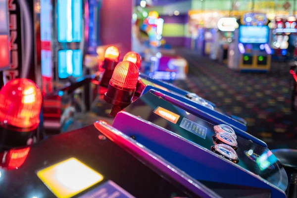 Portland Usa Septiembre 2018 Sala Juegos Arcade Con Muchas Máquinas — Foto de Stock