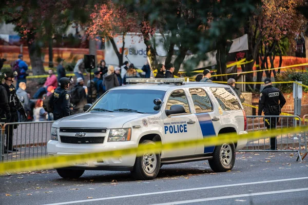 Portland Usa November 2018 Homeland Security Police Car Patriot Prayer — Stock Photo, Image